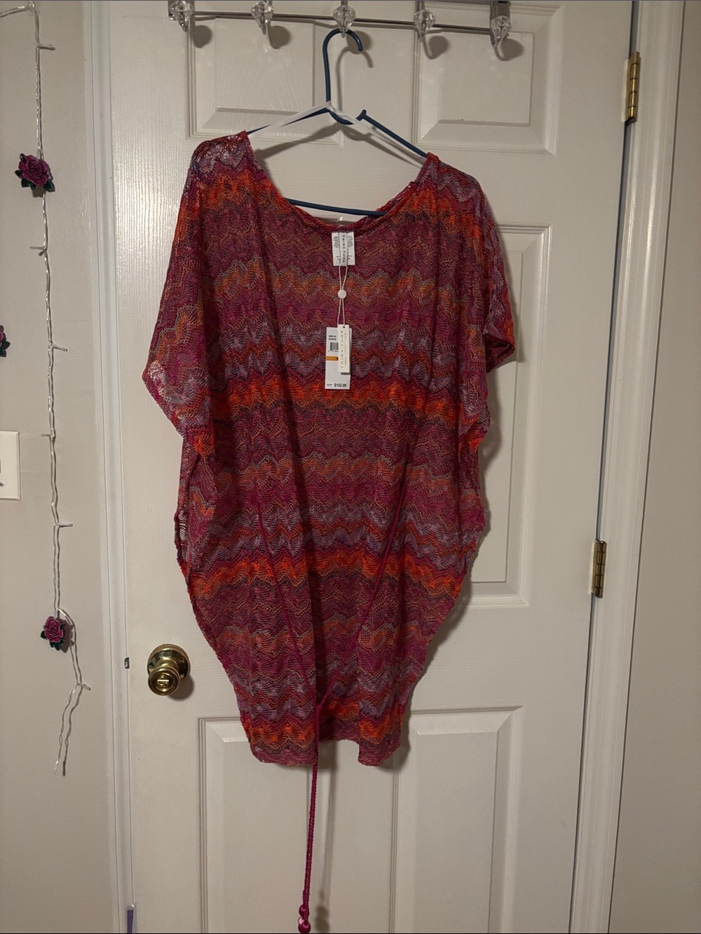 Trina Turk Multicolor Chevron Tunic — Pink & Orange